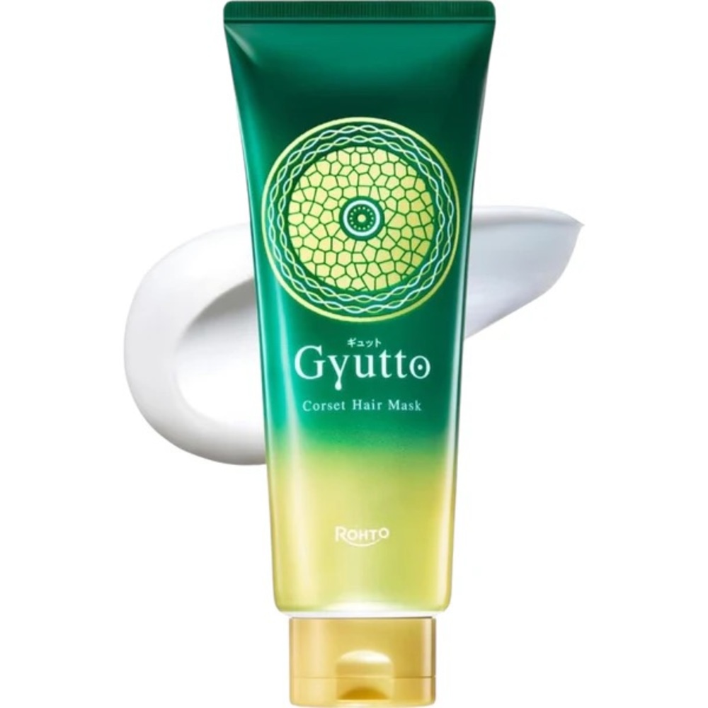 NEW Rohto Gyutto Corset Hair Mask 200g Frizz Control & Damage Repair